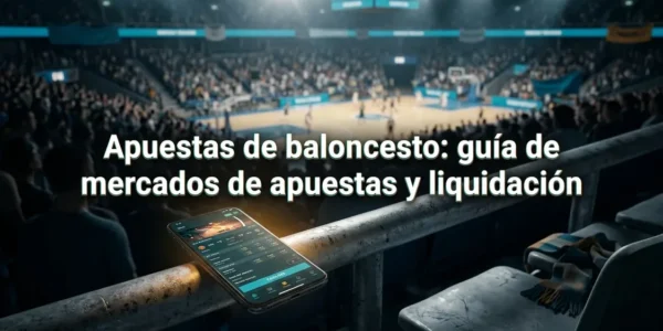 Baloncesto y fichas de apuestas en la cancha de juego
