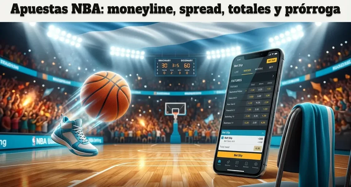 Cancha de baloncesto iluminada con marcador digital